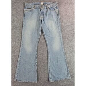 Vintage CK Calvin Klein Jeans Women's 13 Extreme Flare Low Rise Y2K Sandblast